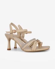 Sandal Cao Gót Hạnh Dung Nhiều Dây Chéo HD27304BI