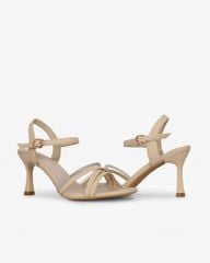 Sandal Cao Gót Hạnh Dung Nhiều Dây Chéo HD27304BI