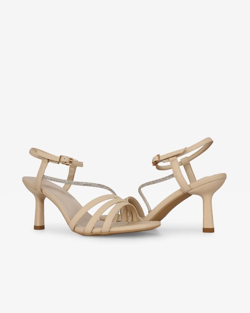 Sandal Cao Gót Hạnh Dung Nhiều Dây Mảnh Gót Nhọn HD27305BI