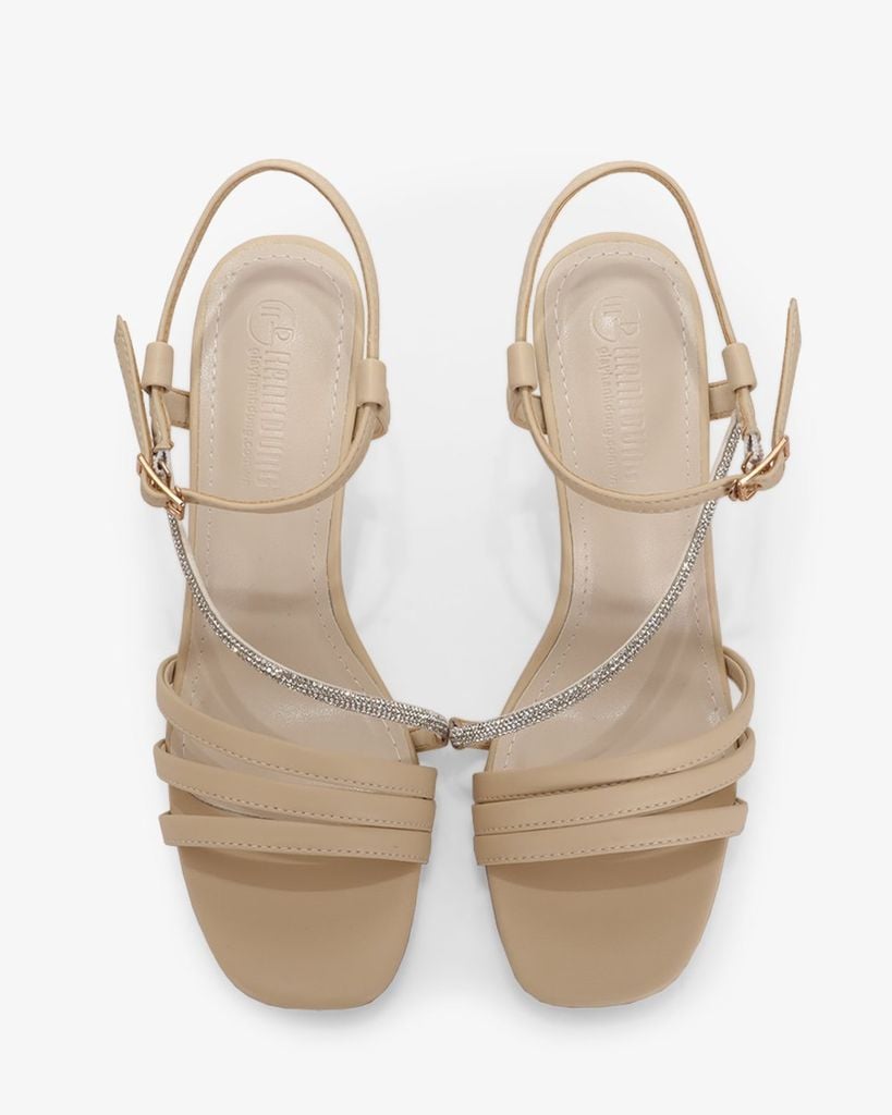 Sandal Cao Gót Hạnh Dung Nhiều Dây Mảnh Gót Nhọn HD27305BI