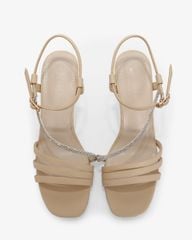 Sandal Cao Gót Hạnh Dung Nhiều Dây Mảnh Gót Nhọn HD27305BI
