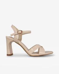 Sandal Cao Gót Hạnh Dung Quai Đan Chéo HD27306BI