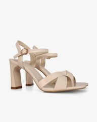 Sandal Cao Gót Hạnh Dung Quai Đan Chéo HD27306BI