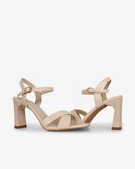 Sandal Cao Gót Hạnh Dung Quai Đan Chéo HD27306BI