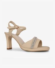 Sandal Cao Gót Hạnh Dung Bản Ngang Dây Xoàn HD27308BI
