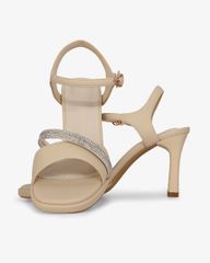 Sandal Cao Gót Hạnh Dung Bản Ngang Dây Xoàn HD27308BI