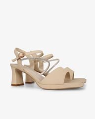 Sandal Cao Gót Hạnh Dung Quai Ngang Dây Xoàn Mảnh HD27309BI