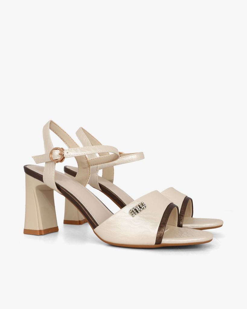 Sandal Cao Gót Hạnh Dung Bản Viền HD27318BI