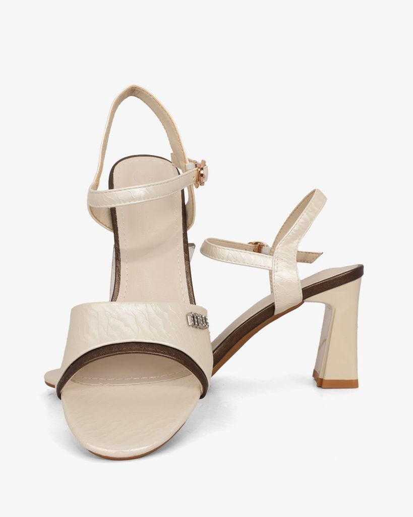 Sandal Cao Gót Hạnh Dung Bản Viền HD27318BI