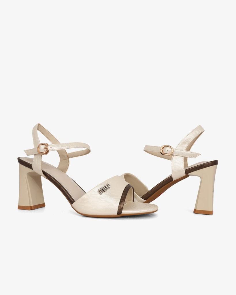 Sandal Cao Gót Hạnh Dung Bản Viền HD27318BI