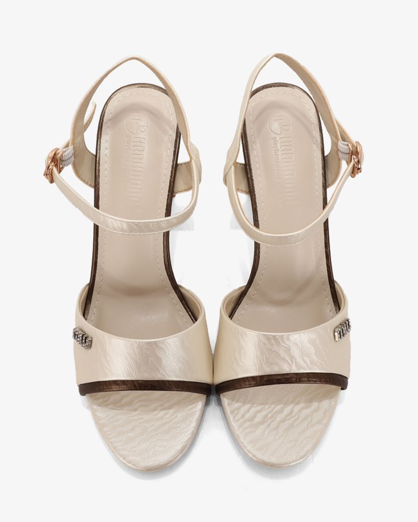 Sandal Cao Gót Hạnh Dung Bản Viền HD27318BI