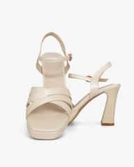 Sandal Cao Gót Hạnh Dung Quai Bản Chéo HD27319BI
