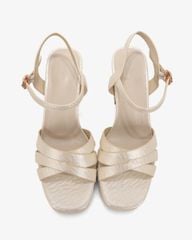 Sandal Cao Gót Hạnh Dung Quai Bản Chéo HD27319BI