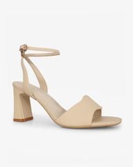 Sandal Cao Gót Hạnh Dung  Quai Ngang Bản Lớn  HD27316BI