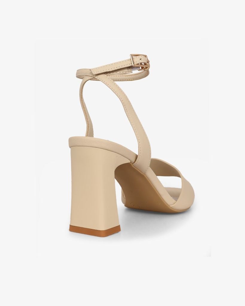 Sandal Cao Gót Hạnh Dung  Quai Ngang Bản Lớn  HD27316BI