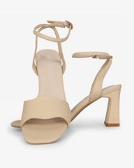 Sandal Cao Gót Hạnh Dung  Quai Ngang Bản Lớn HD27316BI