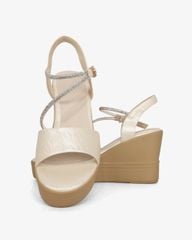 Sandal Đế Xuồng Hạnh Dung Bản Ngang Dây Xoàn Xéo HD27320BI