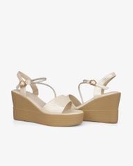 Sandal Đế Xuồng Hạnh Dung Bản Ngang Dây Xoàn Xéo HD27320BI