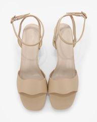 Sandal Cao Gót Hạnh Dung  Quai Ngang Bản Lớn HD27316BI