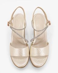 Sandal Đế Xuồng Hạnh Dung Bản Ngang Dây Xoàn Xéo HD27320BI