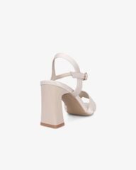 Sandal Cao Gót Hạnh Dung Bản Khoét Khóa Chữ HD27321BI