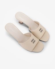 Dép Cao Gót Hạnh Dung Quai Ngang Chữ HD27322BI
