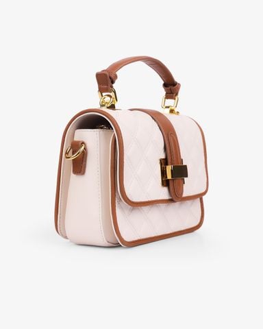 Túi Đeo Vai Hạnh Dung Chần Ô Thanh Lịch Khóa Kim Loại HD2824BC