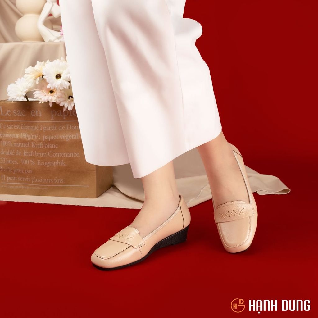 Giày Đế Xuồng Hạnh Dung May Chỉ X HD29120AY