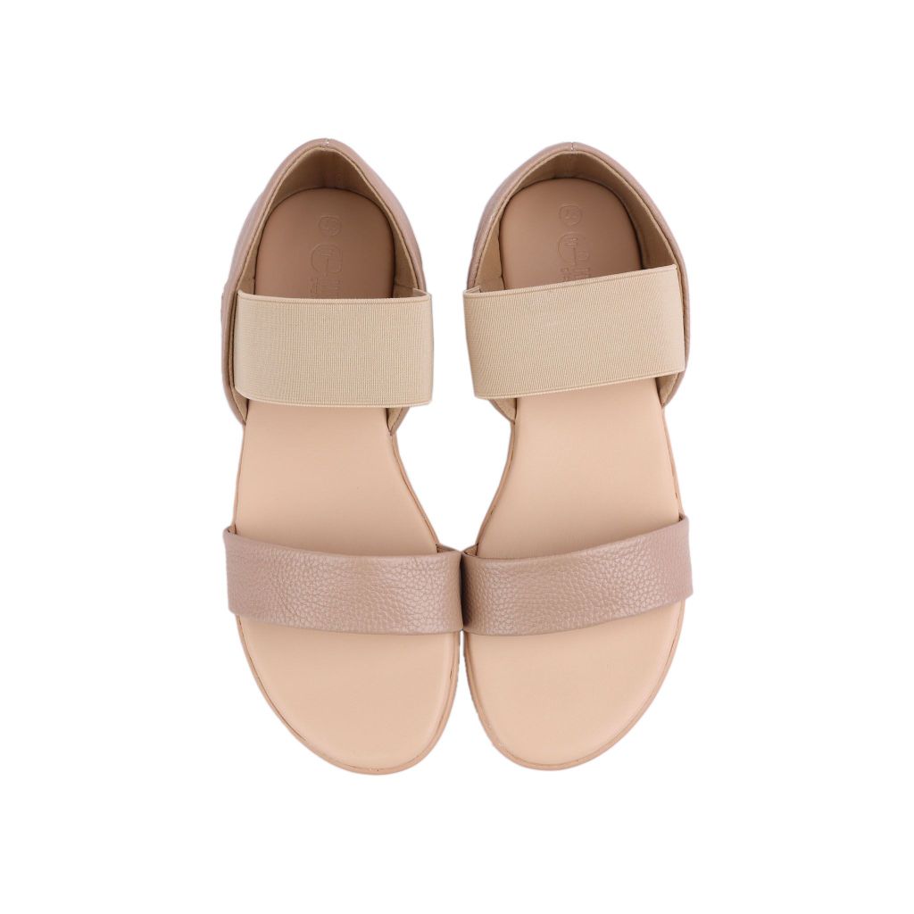 Sandal Đế Xẹp Hạnh Dung Bản Ngang Bít Hậu HD29129AY