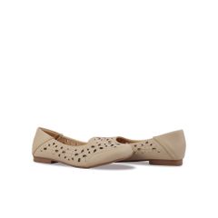 Giày Búp Bê Hạnh Dung Mũi Tròn Đục Lỗ HD29130AY