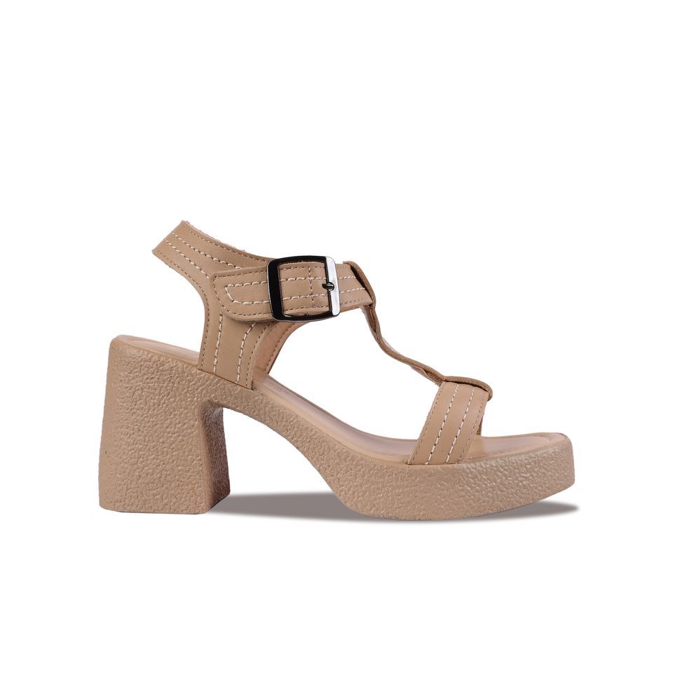 Sandal Cao Gót Hạnh Dung Quai T-Strap Chỉ Nổi HD29143AY