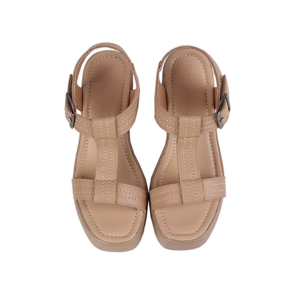 Sandal Cao Gót Hạnh Dung Quai T-Strap Chỉ Nổi HD29143AY