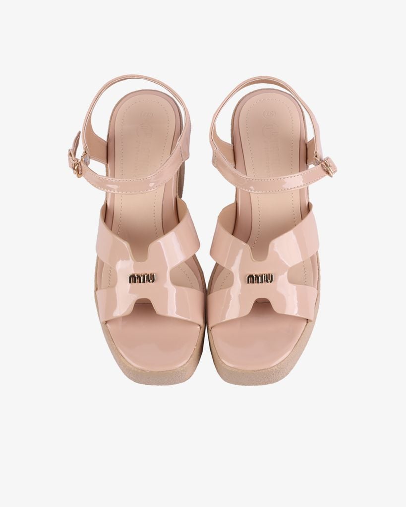 Sandal Cao Gót Hạnh Dung Quai Bóng Chữ H HD29155AY