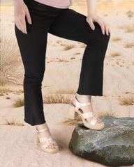 Sandal Cao Gót Hạnh Dung Quai Bóng Chữ H HD29155AY