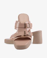 Dép Cao Gót Hạnh Dung Quai Bóng Khóa Nịt HD29157AY