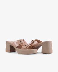 Dép Cao Gót Hạnh Dung Quai Bóng Khóa Nịt HD29157AY