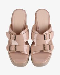 Dép Cao Gót Hạnh Dung Quai Bóng Khóa Nịt HD29157AY