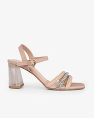 Sandal Cao Gót Hạnh Dung Quai Phối Xoàn Gót Mica HD29159AY