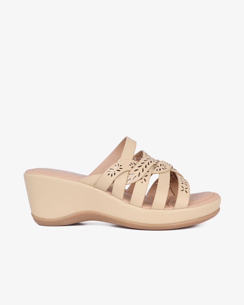 Dép Đế Xuồng Hạnh Dung Dây Đan Họa Tiết HD29166AY