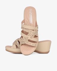 Dép Đế Xuồng Hạnh Dung Dây Đan Họa Tiết HD29166AY