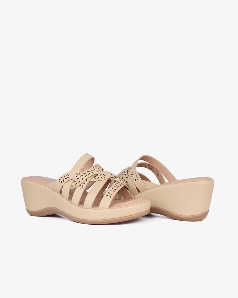 Dép Đế Xuồng Hạnh Dung Dây Đan Họa Tiết HD29166AY