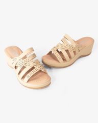 Dép Đế Xuồng Hạnh Dung Dây Đan Họa Tiết HD29166AY