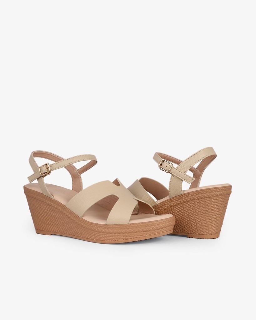 Sandal Đế Xuồng Hạnh Dung Quai Chữ H HD29168AY