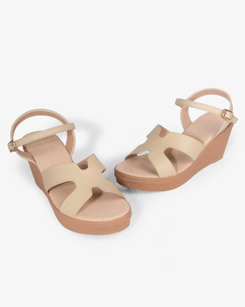 Sandal Đế Xuồng Hạnh Dung Quai Chữ H HD29168AY