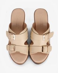 Dép Đế Xuồng Hạnh Dung Quai Bản Khóa Nịt HD29169AY