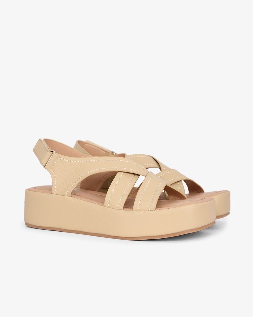 Sandal Đế Xuồng Hạnh Dung Quai Chéo Lớn HD29173AY
