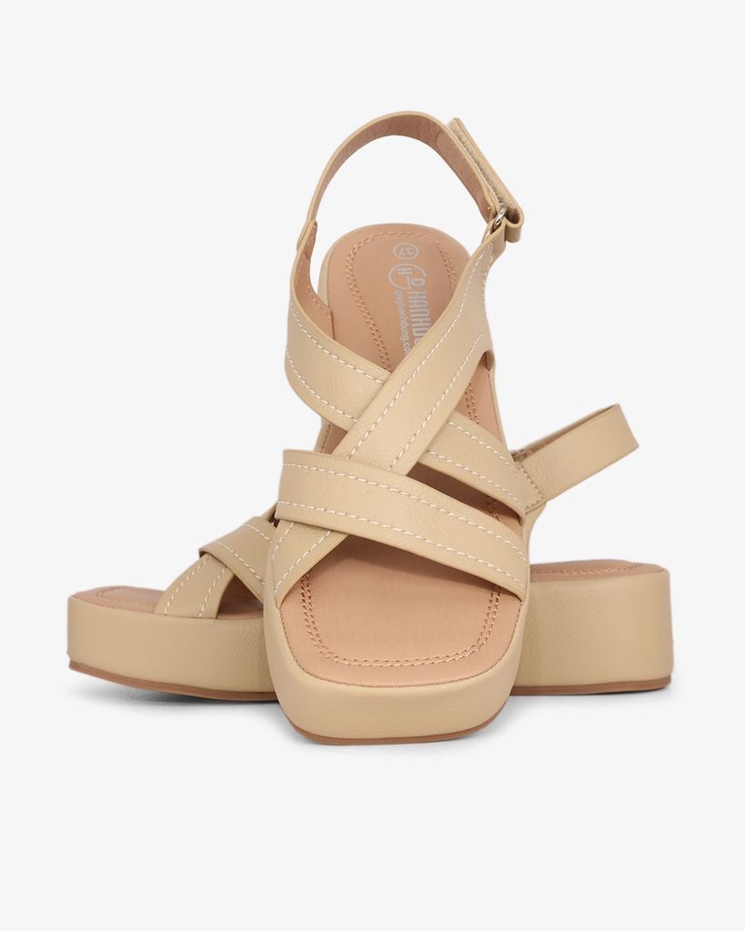 Sandal Đế Xuồng Hạnh Dung Quai Chéo Lớn HD29173AY