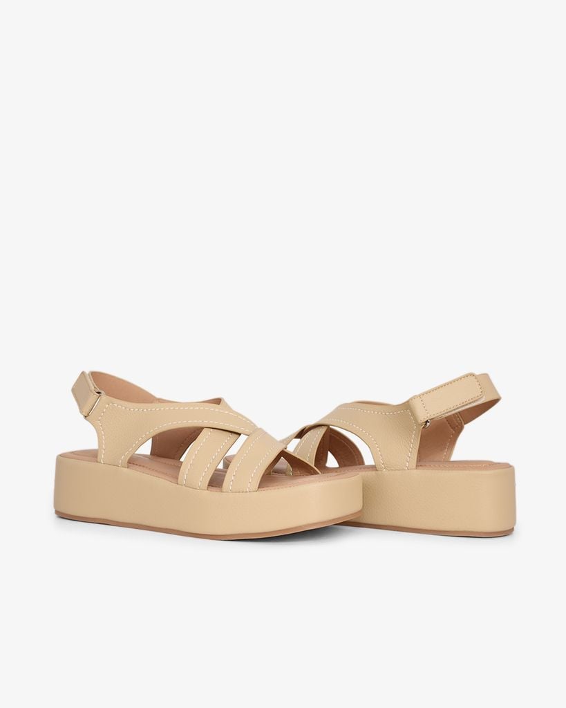 Sandal Đế Xuồng Hạnh Dung Quai Chéo Lớn HD29173AY