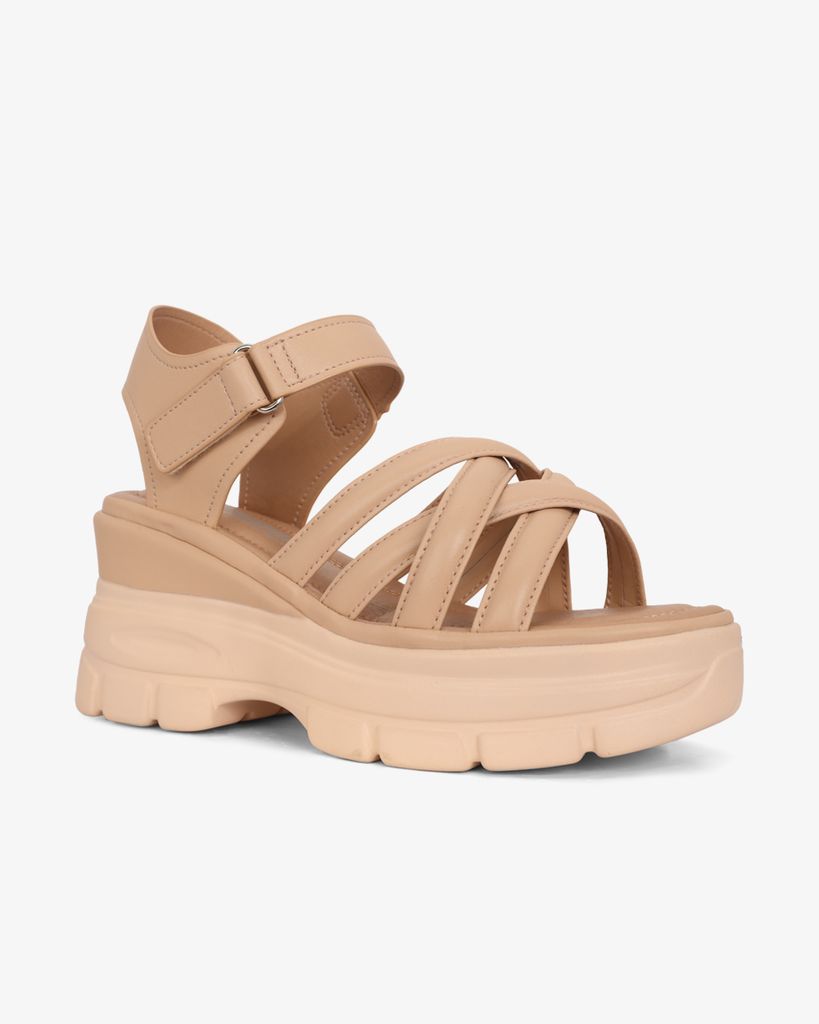 Sandal Đế Xuồng Hạnh Dung Quai Chéo Nhau Hậu Dán HD29175AY