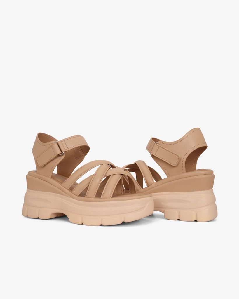 Sandal Đế Xuồng Hạnh Dung Quai Chéo Nhau Hậu Dán HD29175AY